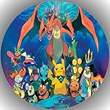 Fondant Tortenaufleger Tortenbild Pokemon AMA N2
