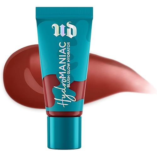 Urban Decay Hydromaniac Dewy Liquid Blush, Long-Lasting & Buildable Plumping Cheek Tint with 24HR Hydration, Kombucha Filtrate and Marula Oil, All Skin Types, Vegan - 0.5 fl oz