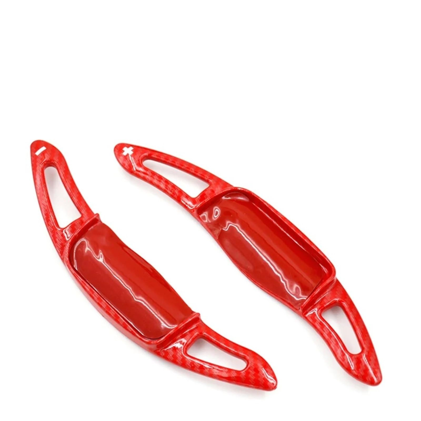 Zhangzhengyao Carbon Fiber Red Car Steering Wheel Shifter Paddle For Toyota For Camry For Avalon For Corolla 1 Pair Car Steering Wheel Shift Paddle Shifter Extension(Carbon Fiber Red)