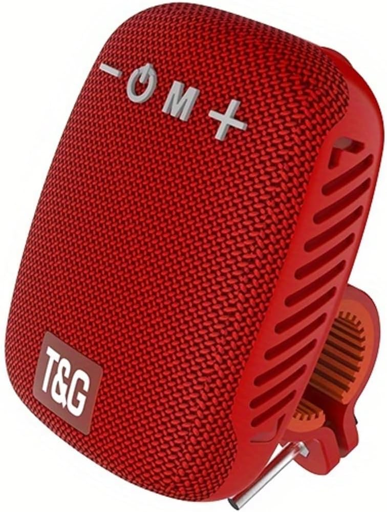 T&G Portable Bluetooth Bike Speaker, Integrated Design Bicycle Speaker with Loud Sound for Riding, 10W Bassup, 15-24H Playtime, Hook, Bicycle, Motorcycle, Bike Accessories