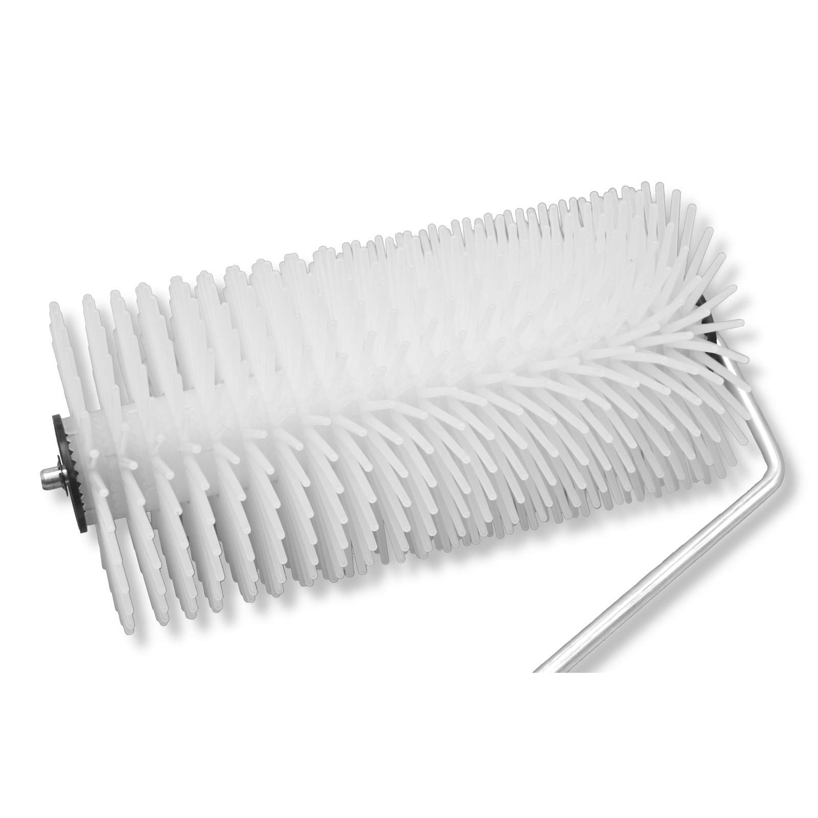 DEWEPRO Entlüftungsroller Stachelwalze ø123mm x 230mm Breite - Handstachelwalze mit 40mm Stachellänge - Entlüfterrolle, Entlüftungswalze - Igelwalze in Profi-Qualität