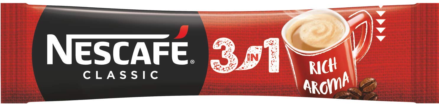 NESCAFE 3in1 ORIGINAL STRONG CREAMY Made in UE Lunga data di scadenza STOCK FRESCO (3in1 ORIGINAL, 112 Sacchetti) caffè istantaneo