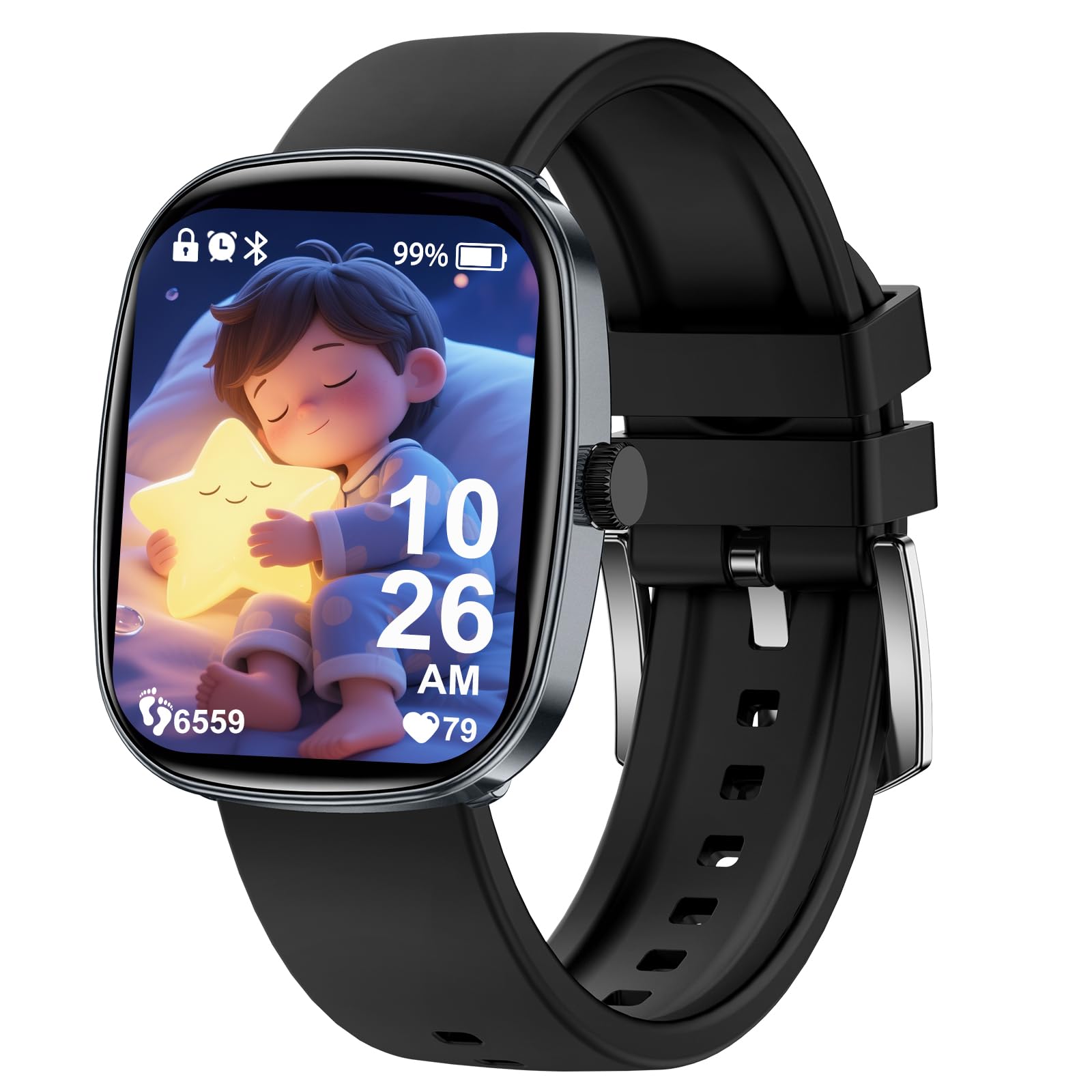 clleylise Reloj Inteligente NiƱo y NiƱa, Smartwatch NiƱos con Llamada, Seguimiento Fitness y SueƱo, Pantalla TƔctil HD 1,83 Pulgadas, Reloj Digital NiƱa para NiƱos de 4-12 AƱos