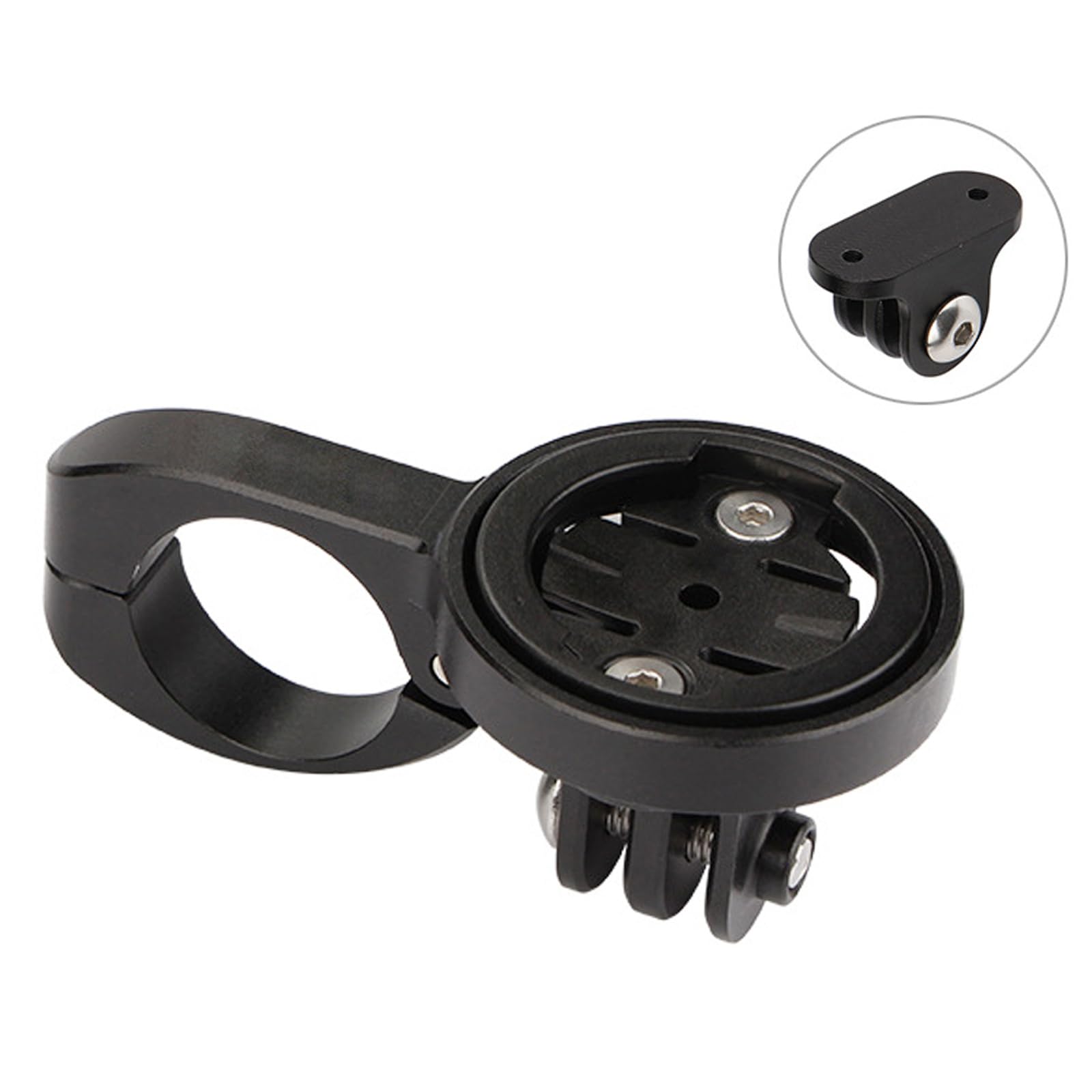 TT Rest Anteriore Manubrio Supporto Computer Bicicletta per bici da strada (in lega di alluminio) Compatibile con Garmin Edge, Wahoo Elemnt, Bryton, Cateye, Videocamera GoPro e lampada