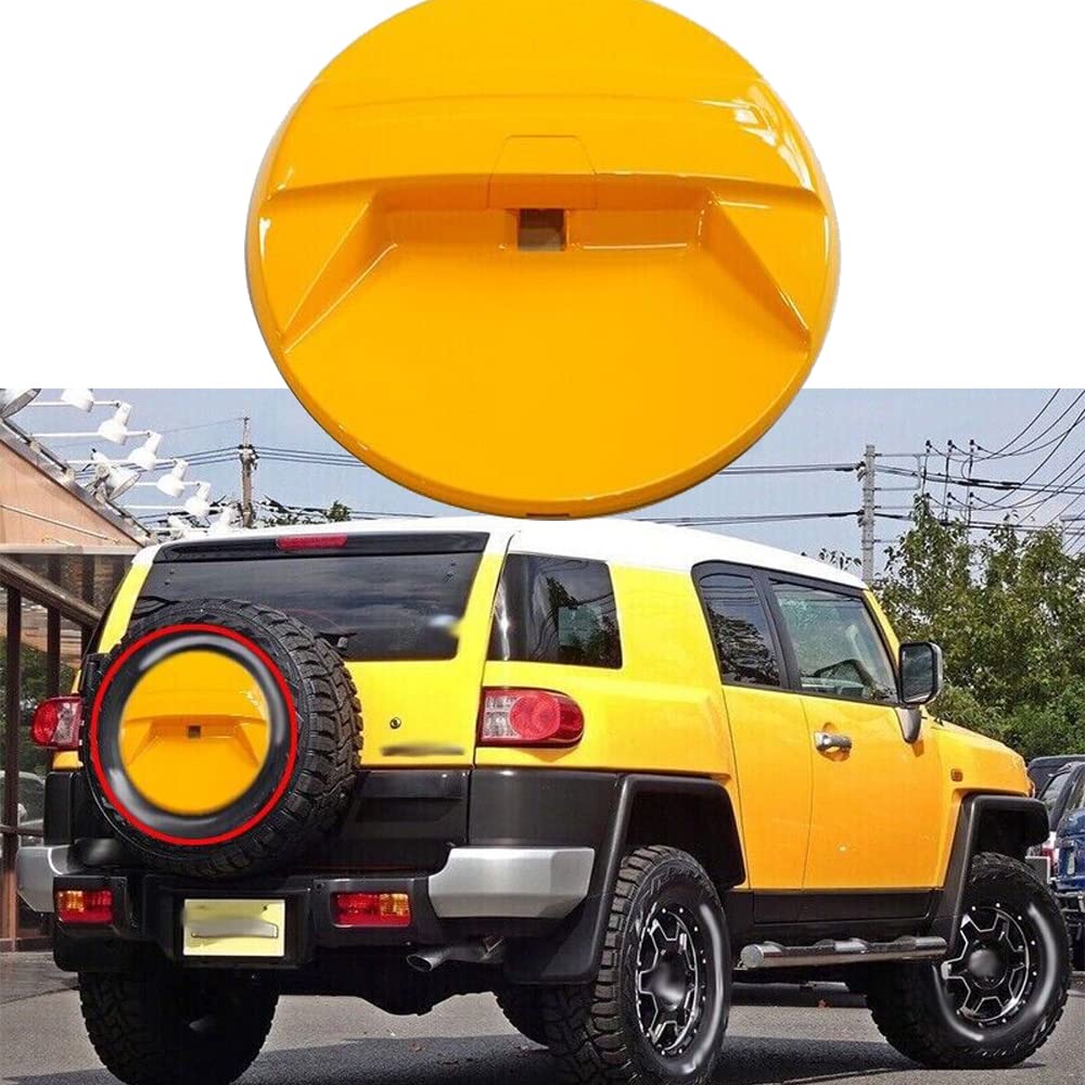 Żółty pokrowiec na oponę zapasową pasuje do 2007-2022 Toyota FJ Cruiser pokrowiec na oponę zapasową zestaw naprawczy
