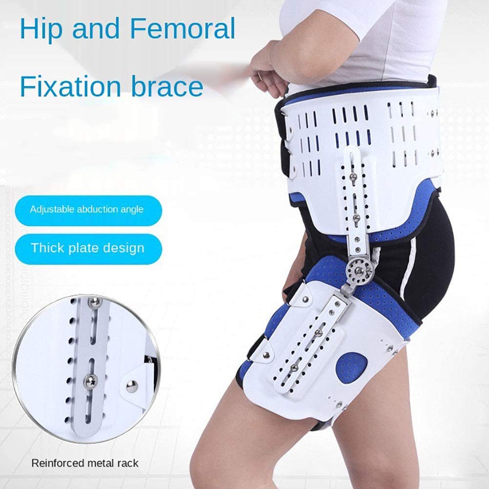 Órtesis de fijación del pie del tobillo de la rodilla de la cadera, órtesis ajustable de la fractura de la pierna del pie de la fractura de la cadera de la rodilla con bisagras y ortesis de las extr