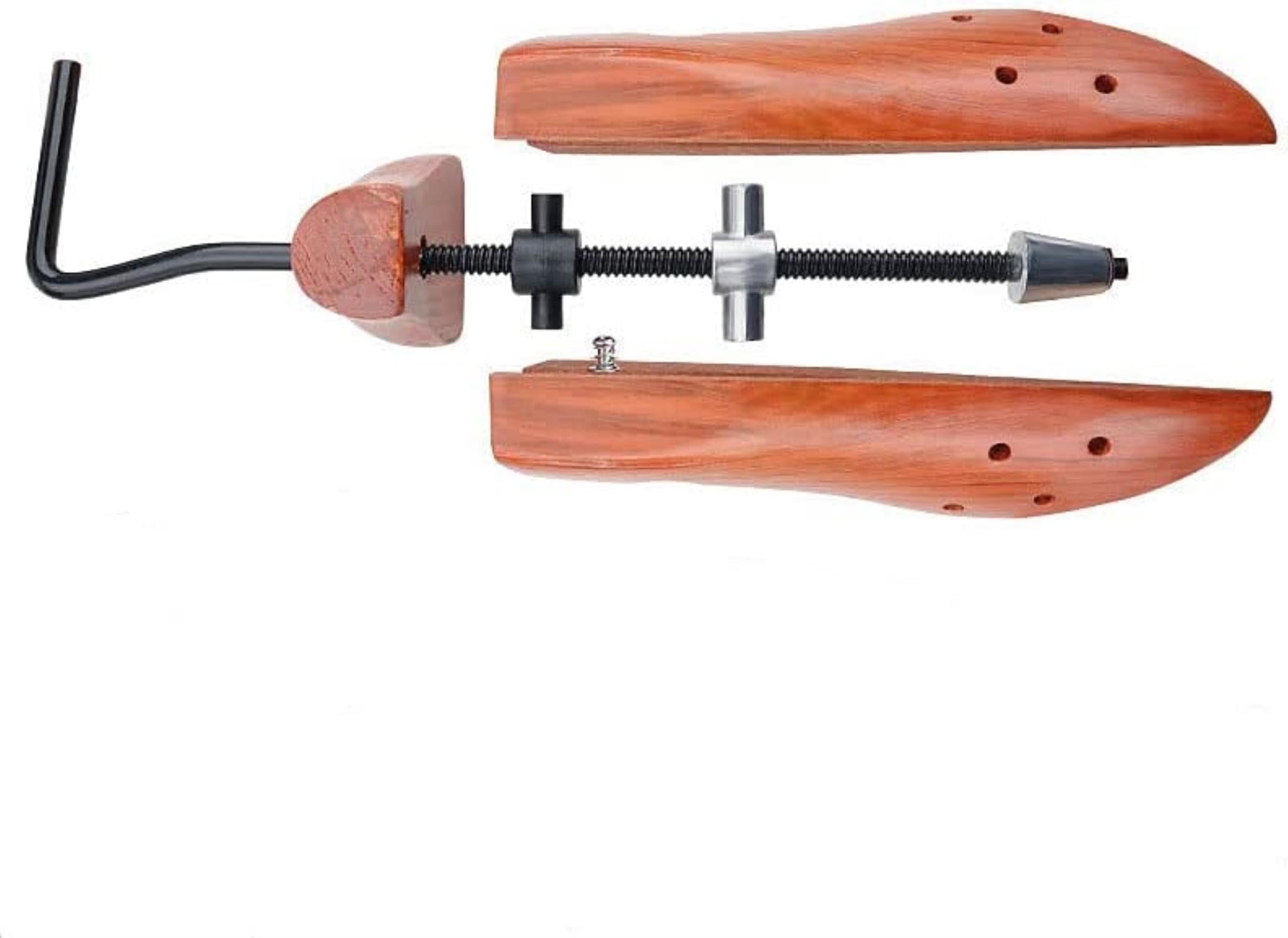 REVAHI Árbol de Zapatos, 1 Uds., Camilla de Zapatos de Madera marrón, Zapatos Planos de Madera Ajustables para Hombres y Mujeres, hormas Moldeadoras de Estiramiento para Calzado