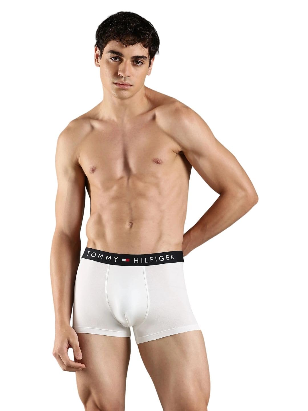 tommy hilfiger White Solid Low Rise Trunk-picture-13