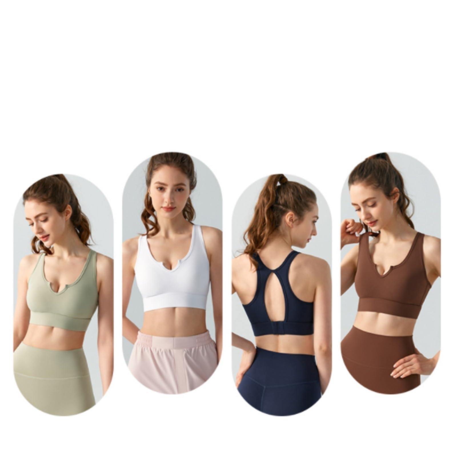 Soutien Gorge Sport Course,Yoga Soutien-gorge De Sport Sans Couture For Femmes, Confort, Yoga, Fitness, Course À Pied, Avec Coussinets Amovibles Sport Femme Soutien-gorge