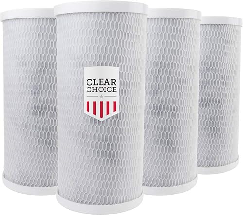 Clear Choice Filtro de agua para sedimentos de 0.5 micrones, 10 x 4.50 pulgadas, repuesto de cartucho de filtro de agua de 10 pulgadas, sistema RO
