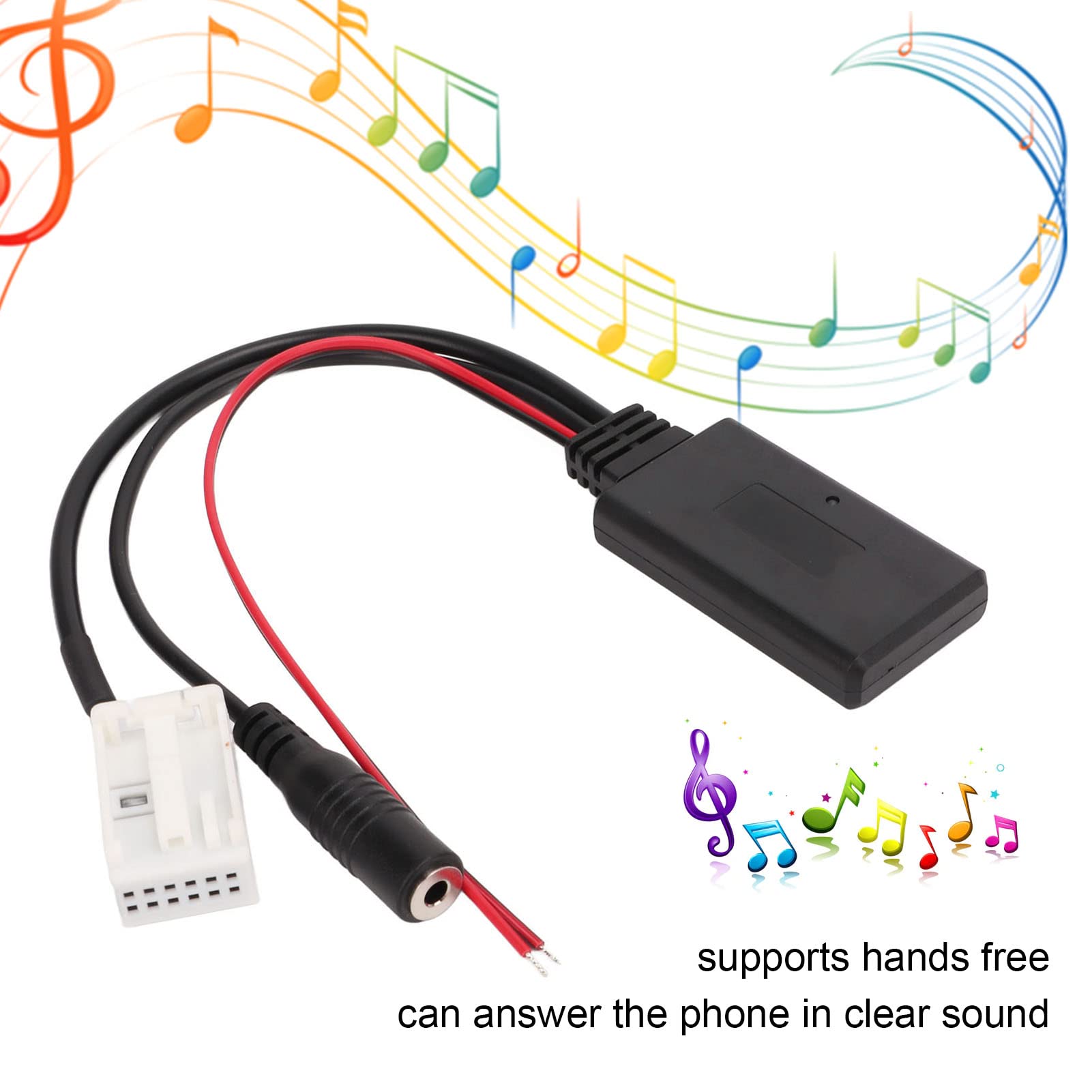Samochodowy Adapter Audio Bluetooth 5.0 Kabel Aux z Mikrofonem Zamiennik dla W169 W245 W203 W209 Bluebooth dla Samochodów Samochodowy Zestaw Bluetooth