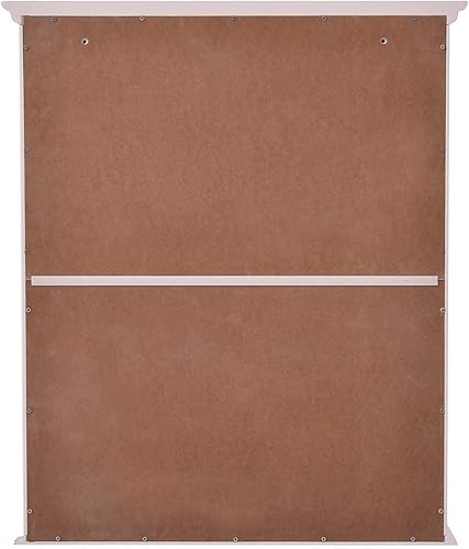 Miniatura 6 de HAPPYGRILL Gabinete de almacenamiento de baño montado en la pared Estante organizador de baño sobre el gabinete de almacenamiento del inodoro