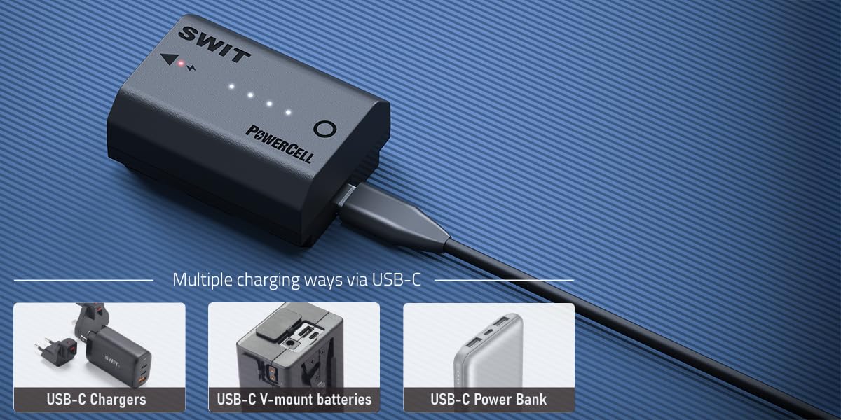 Amazon | PowerCell NP-FZ100 SWIT 日本製プレミアセル採用 USB-C充電