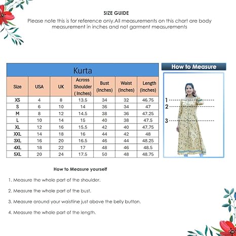 Yash Gallery Women's Rayon Relaxed Fit Anarkali Floral Printed Kurta - Image 6