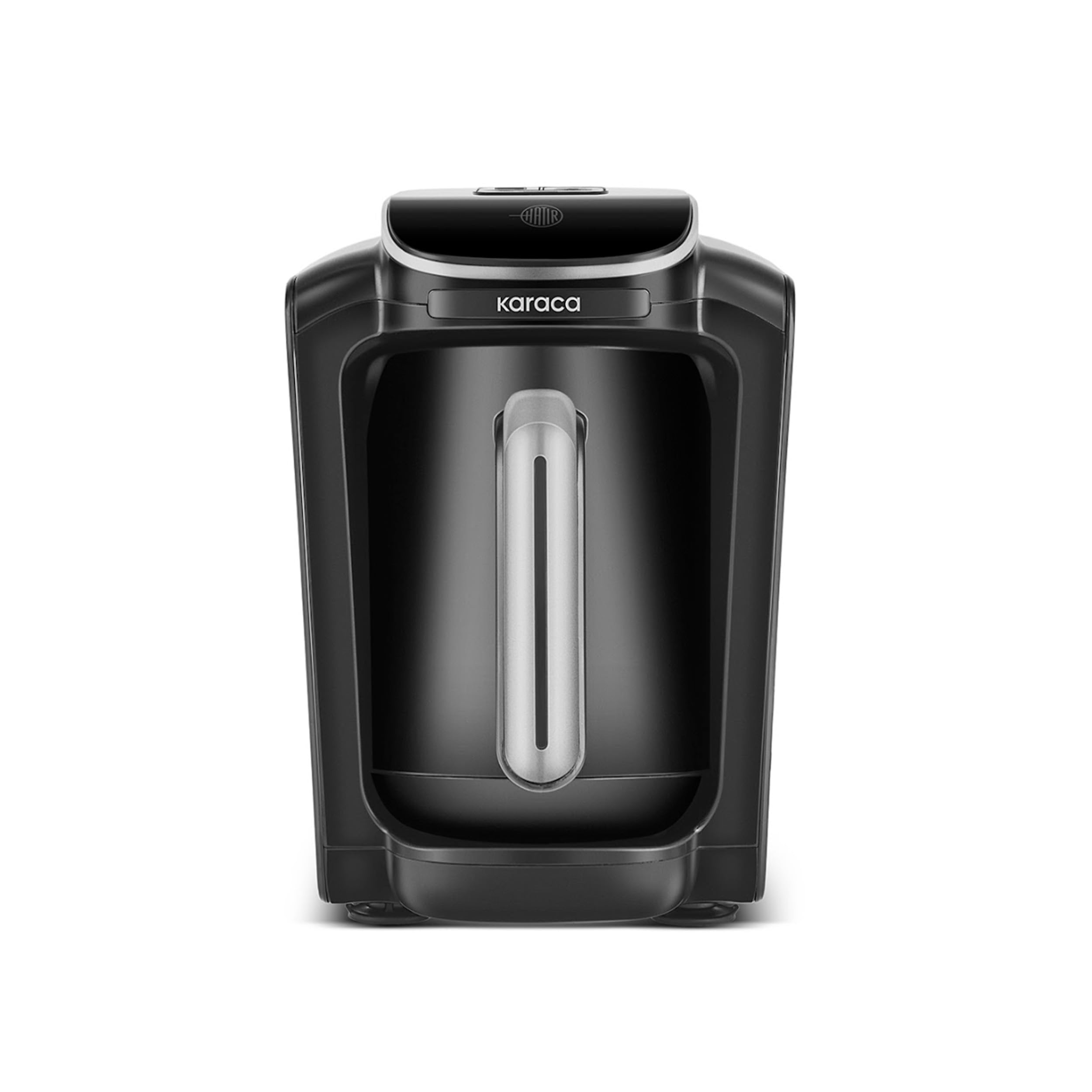 KARACA Hatır Neo Macchina da caffè turca Silver - Caffettiera elettrica per moka con 3 livelli di potenza, 300 ml, capacità 5 tazze, 735 W, spegnimento automatico e protezione dal surriscaldamento