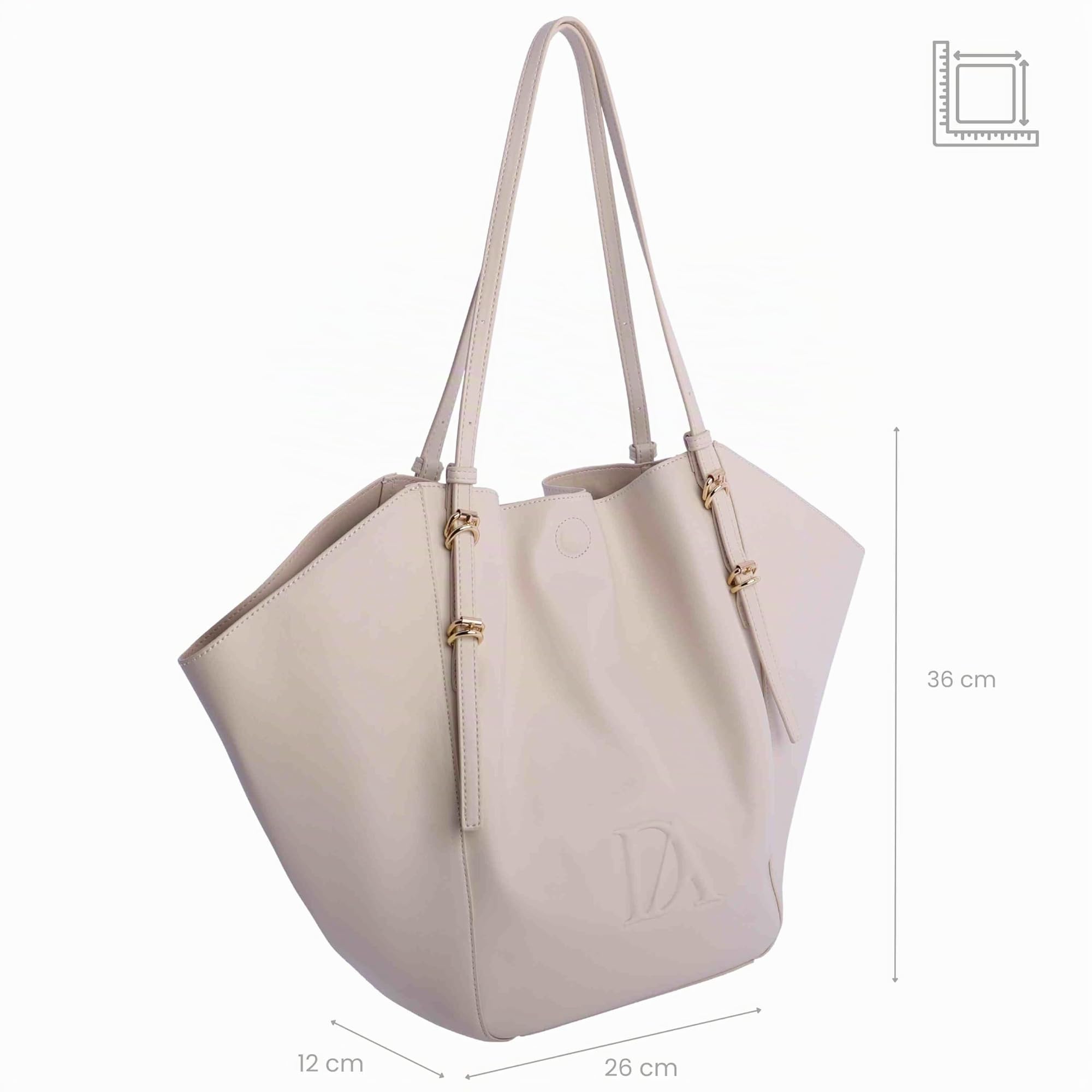 DON ALGODON - Bolso Shopper para mujer - Bolsos mujer de hombro ligeros para verano - Ideal para uso diario, compras y escapadas Onient