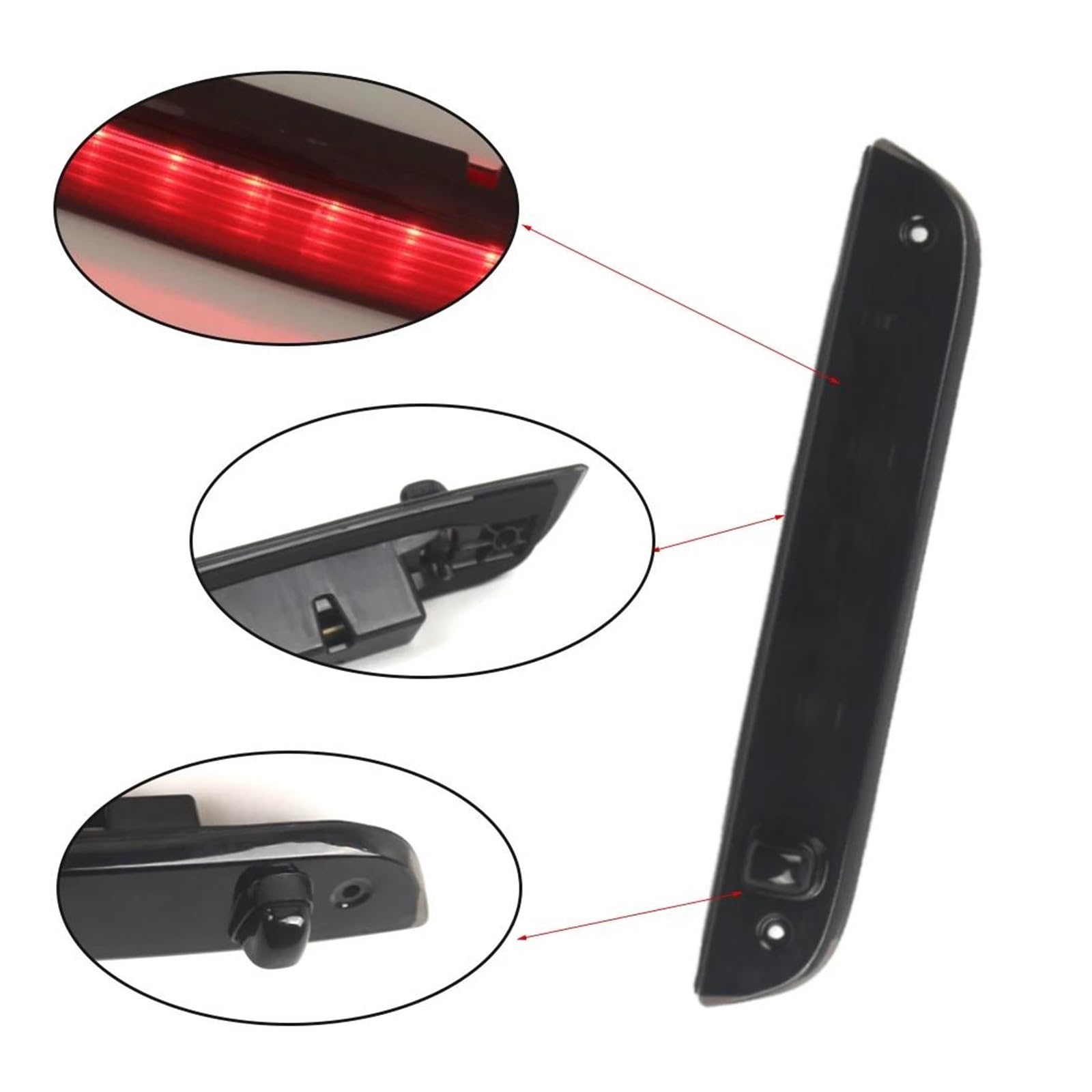 Générique Feu Stop Haut Niveau Troisième Feu Stop LED Pour Voiture 5116236AF Capot Fumée Pièces Rouges Pour Jeep Pour Patriot 2007-2017