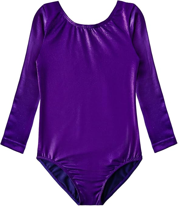 HOZIY Long Sleeve Leotards for Girls Gymnastics Kids Toddler Tumbling Outfits Floral Unicorn Galaxy Rainbow Stripe Pattern