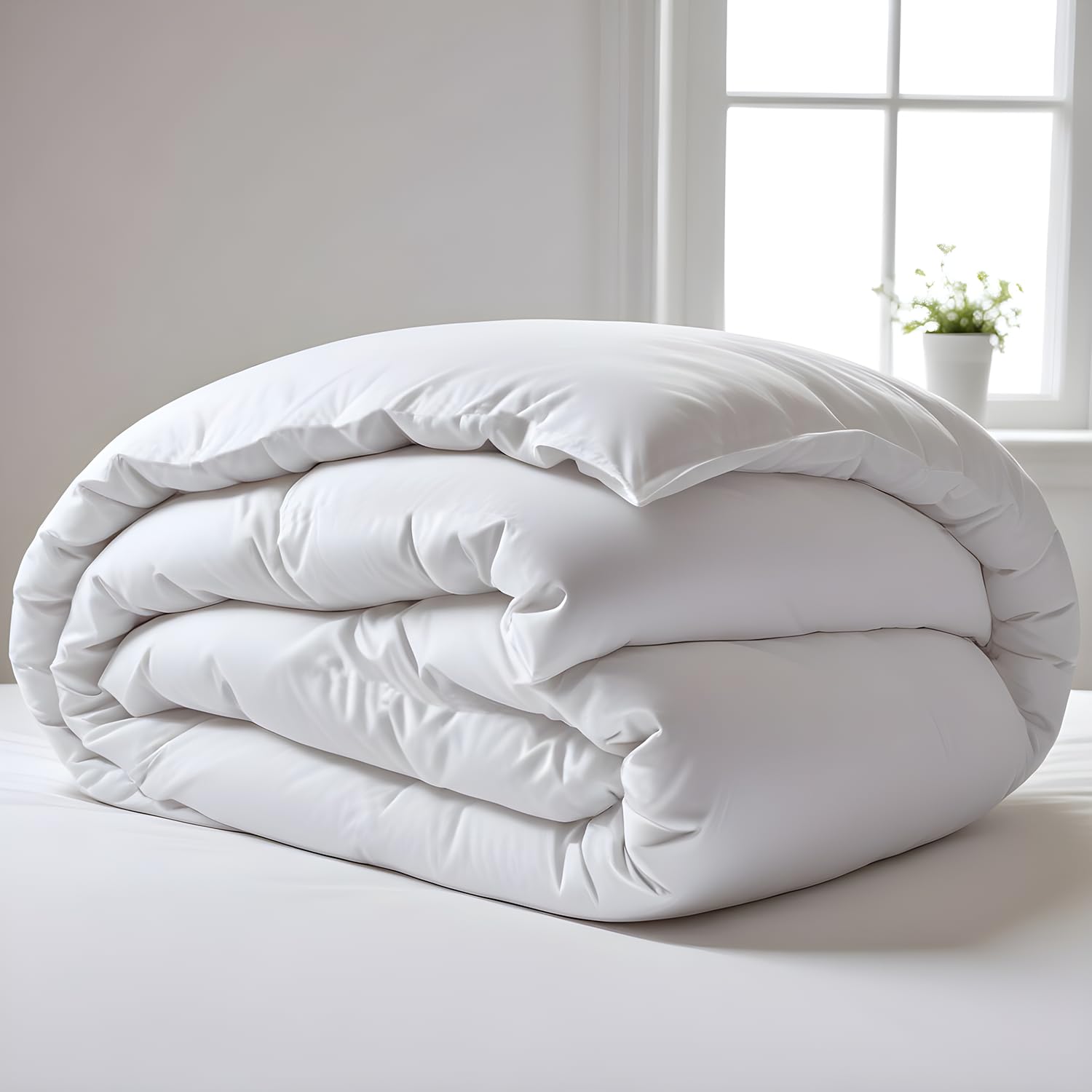 Hafaa Double Duvet 13.5 Tog Extra Warm & Thick Heavyweight Winter Quilt Premium Microfiber Duvet Double - Hotel Quality Duvets UK Made Machine Washable Quilts