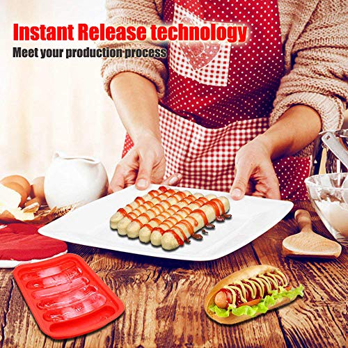 Silicone Sausage Mold Non-Stick, DIY Children\'s Hot Dogs Baking Mold for Egg Sausage and Baby\'s Supplementary Sausage Mold, lce Candy Jelly Chocolate Mould - Thumbnail 7