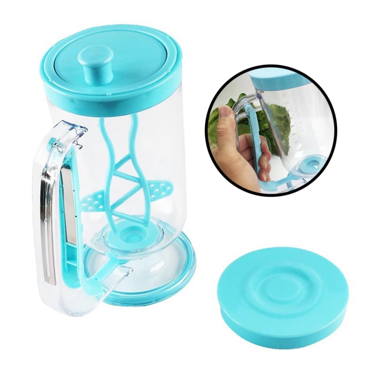 COLLBATH Ergonomic Pancake Dispenser with Measuring Cup Baking Tool for Cupcake Filler Tool Batter Mixer Dispenser