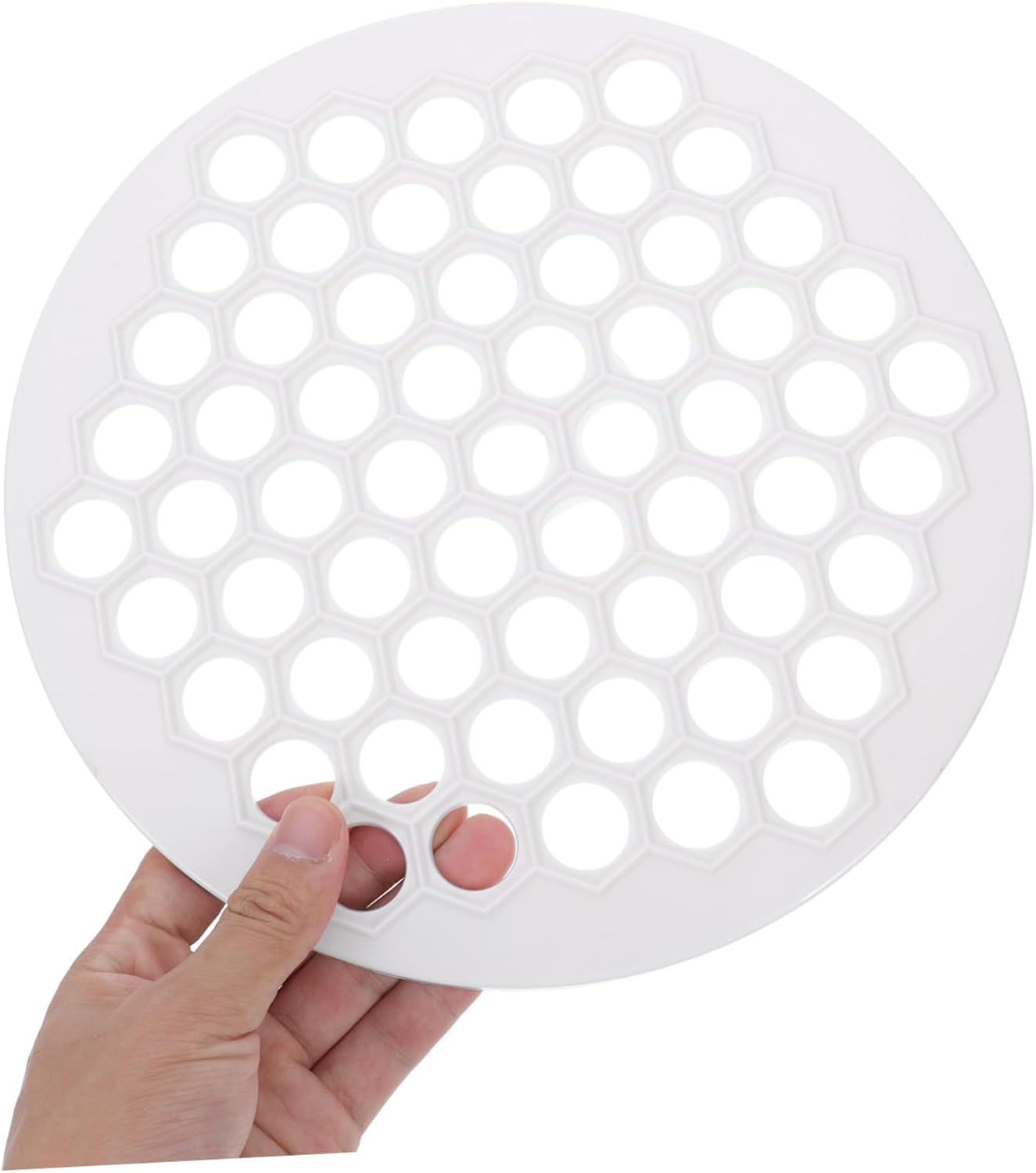 61 Hole Dumpling Mold Press, PP Plastic Manual Kitchen Tool