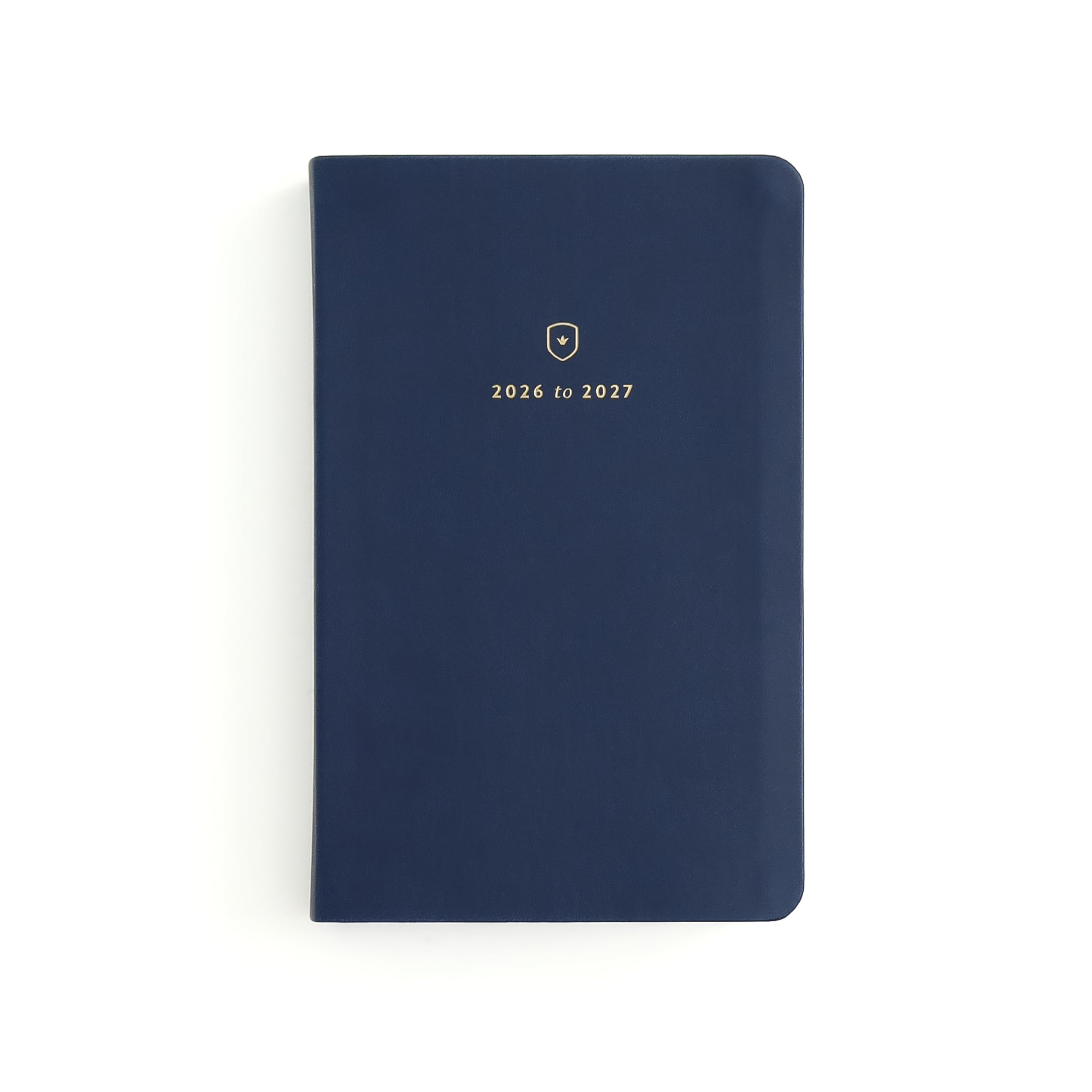 Agenda giornaliera 2026-2027 di Emily Ley – Dapperdesk Bookbound Planner Navy, agosto 2026 – luglio 2027 – 12 mesi anno accademico con blocco orario per le donne