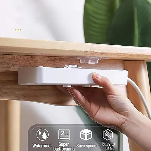 Miniatura 5 de Ganchos de pared adhesivos transparentes de doble cara, ganchos de pared adhesivos transparentes de doble cara, autoadhesivos sin uñas, sin daños,