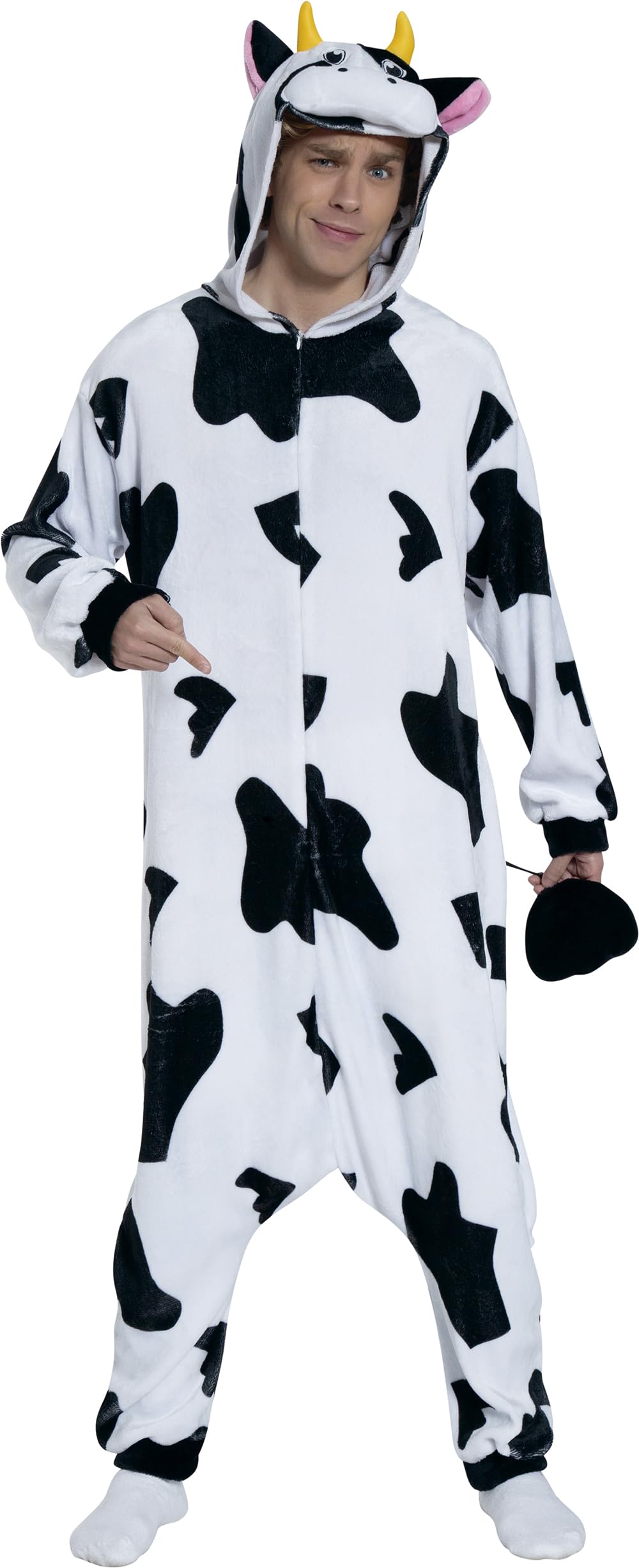 FIESTAS GUIRCA Bicolor Cow Costume for adults