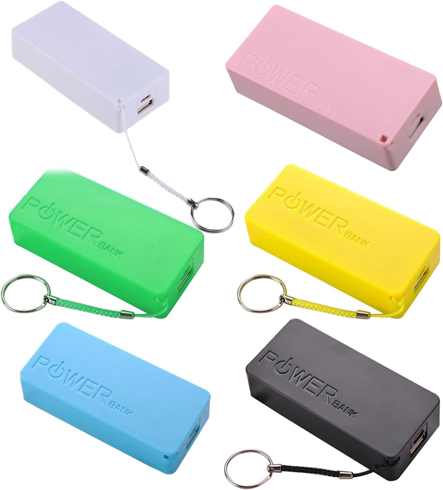 USB Mobile Power Bank Charger Battery Pack for Case DIY Box For 2x18650 Lithium Battery Protable Colorful Box,Power Bank Protector