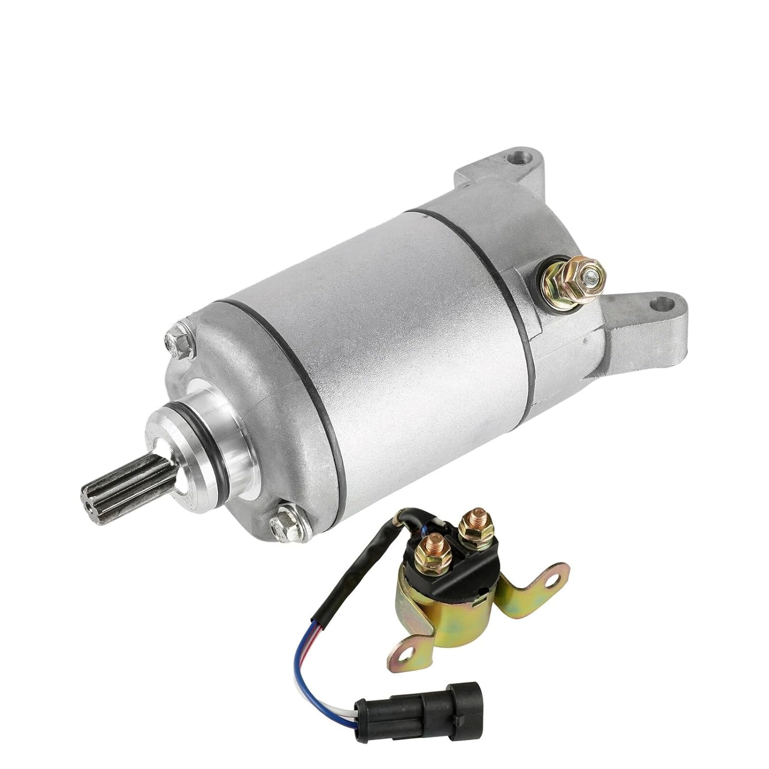 Replacement for Starter and Relay Solenoid for Polaris Ranger 570 EFI/Ranger Crew 570 EFI 2014 Mod-C26C-41948