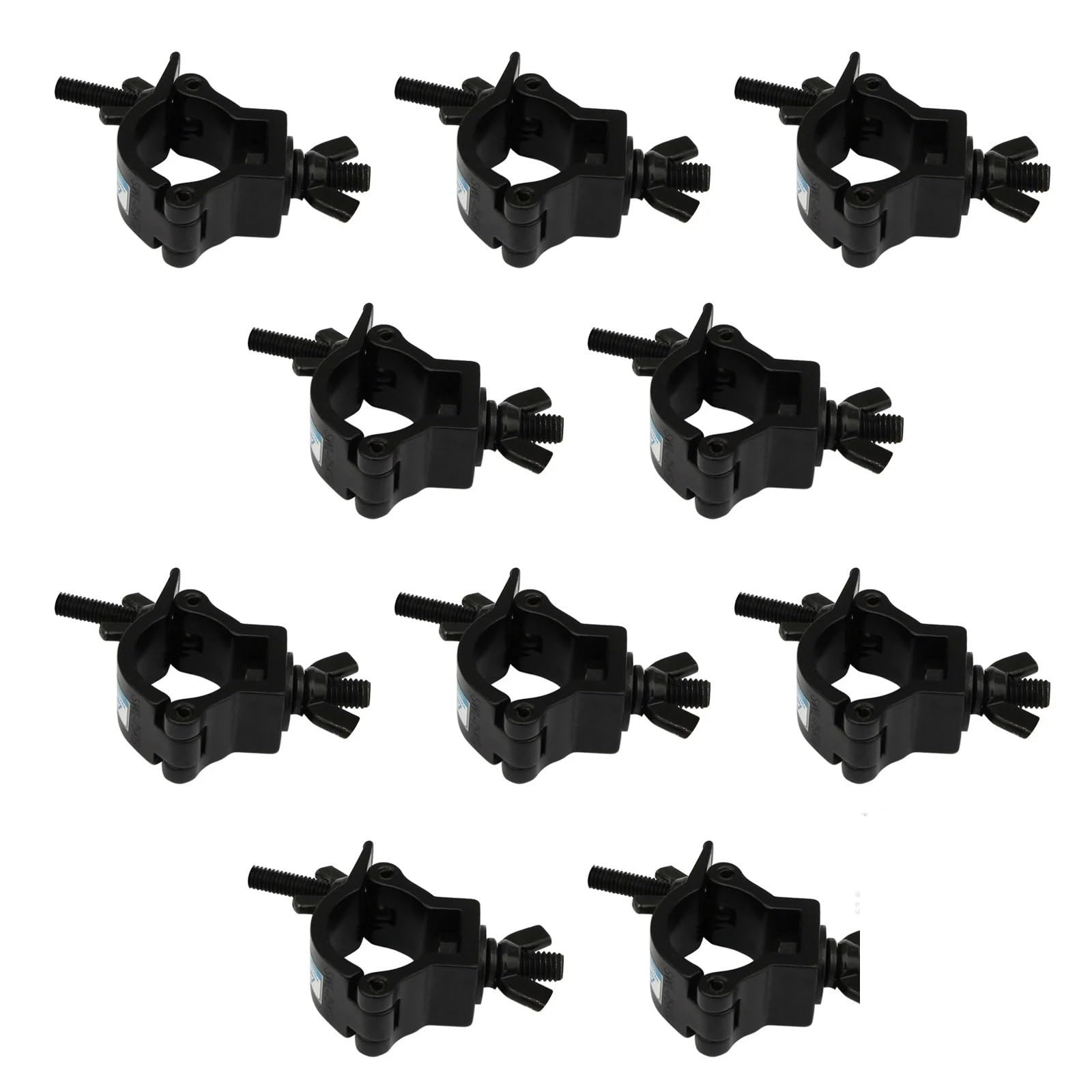 zacisk do kratownicy. 7pcs O Lighting Mount for Stage Moving Head Light and Spotlight Aluminum Alloy Finish(Black)