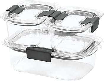 早い者勝ち！【未開封　未使用品】ラバーメイド　保存容器5個セット Amazon | Rubbermaid(ラバーメイド) 簡単開閉の通気口付蓋 食品