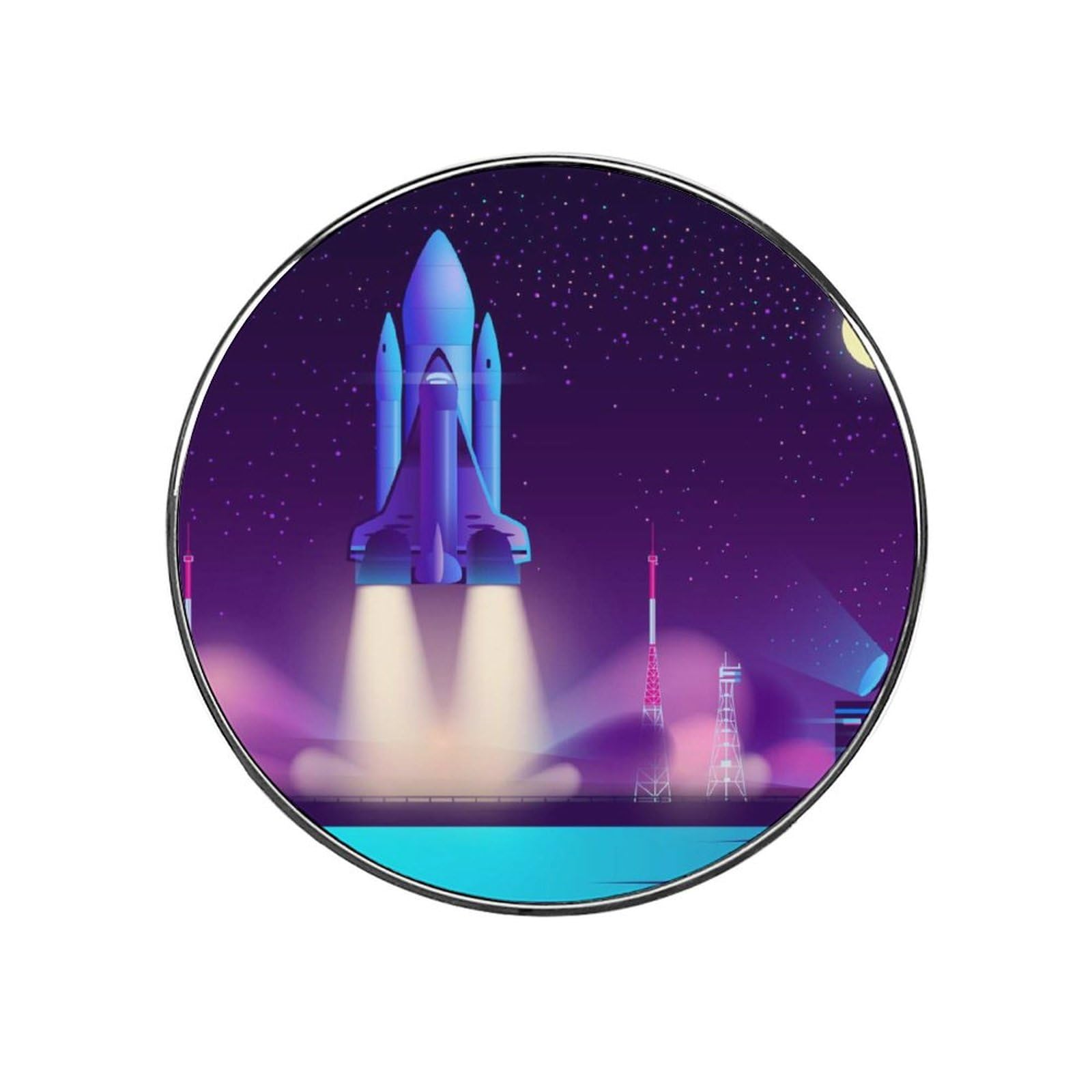 Rocket Alloy Fridge Magnet For Office Cabinet Refrigerator Whiteboard Photo