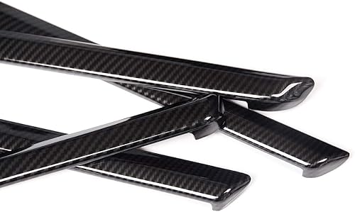 Miniatura 6 de YIWANG Estilo de fibra de carbono para BMW Serie 3 F30 F31 2017 2018 2019 Moldeo de puerta Tira Trim 4pcs