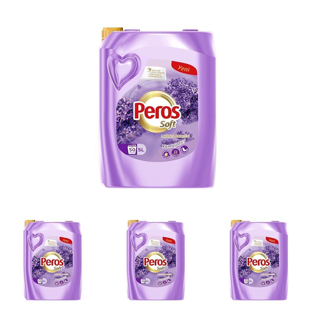 Peros Soft Yumuşatıcı Lavanta Bahçesi 5000 ml (4 paketi)