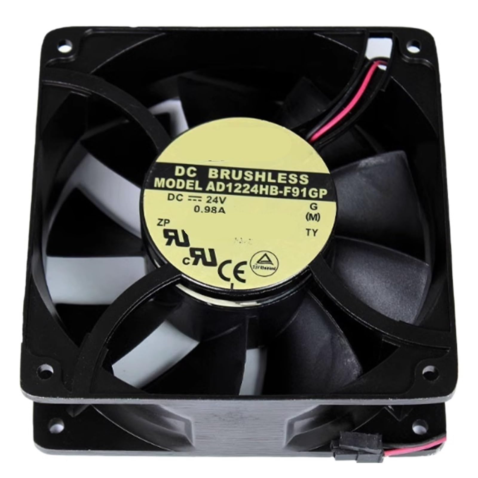 LZIKKGKI AD1224UB//MB/HB-F91GP DC 24V 0.98A 120x120x38mm 2-Wire Cooling Fan(0.98A AD1224HB-F91GP)