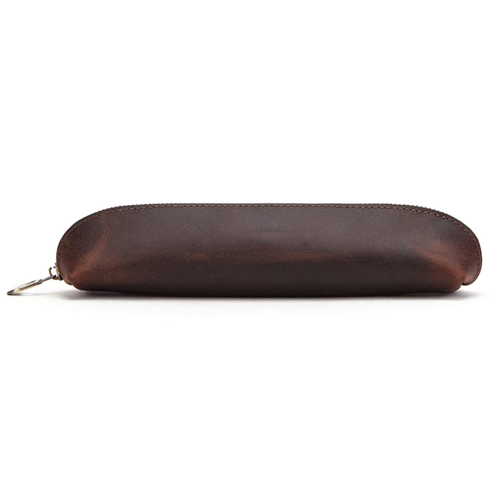 Estuches Estuche De Lápices De Cuero Vintage Estuche De Lápices con Cremallera Estuche De Cuero Genuino Hecho A Mano para Jóvenes Estudiantes (Color : Coffee, Size : 22x5.5x5cm) (Coffee 22x5.5x5cm)