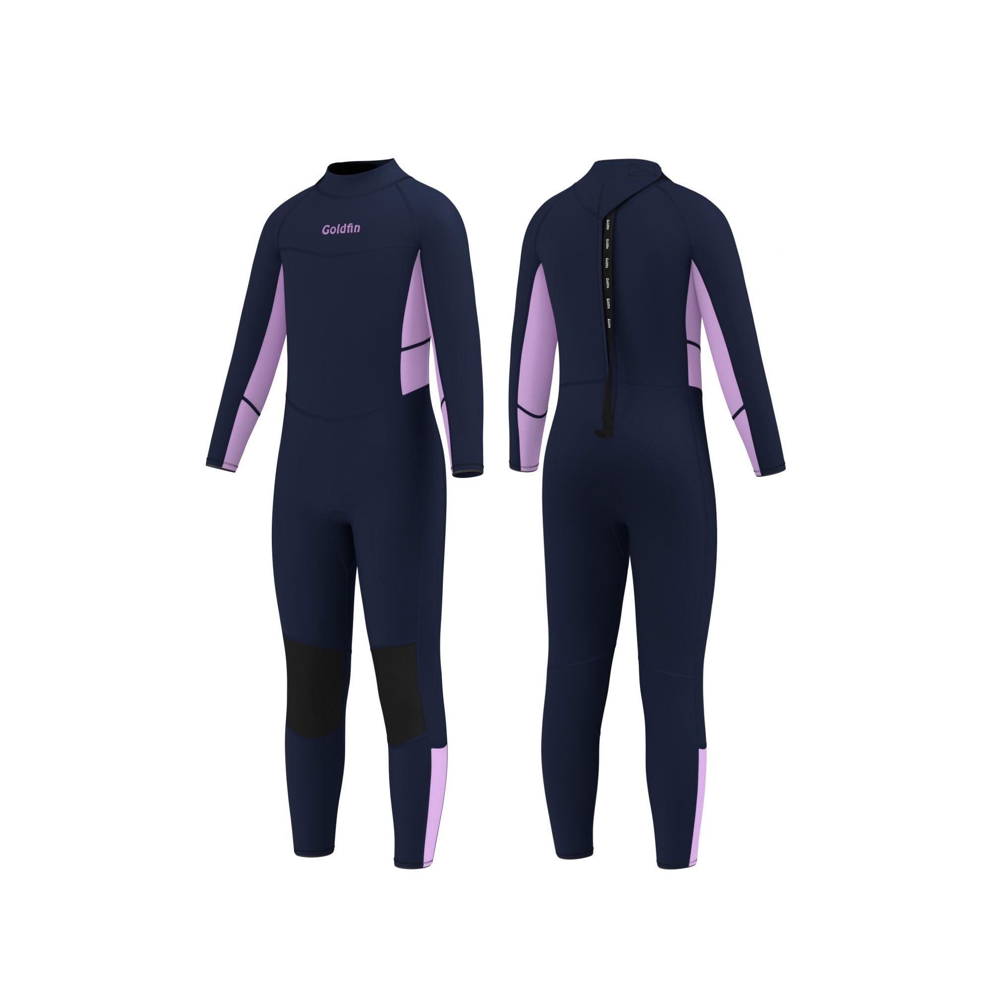 Goldfin Kids Wetsuit, Boys Girls Wet Suits Youth Toddler 3mm Neoprene Back Zip Keep Warm for Cold Water Swimming Diving Snorkeling Surfing
