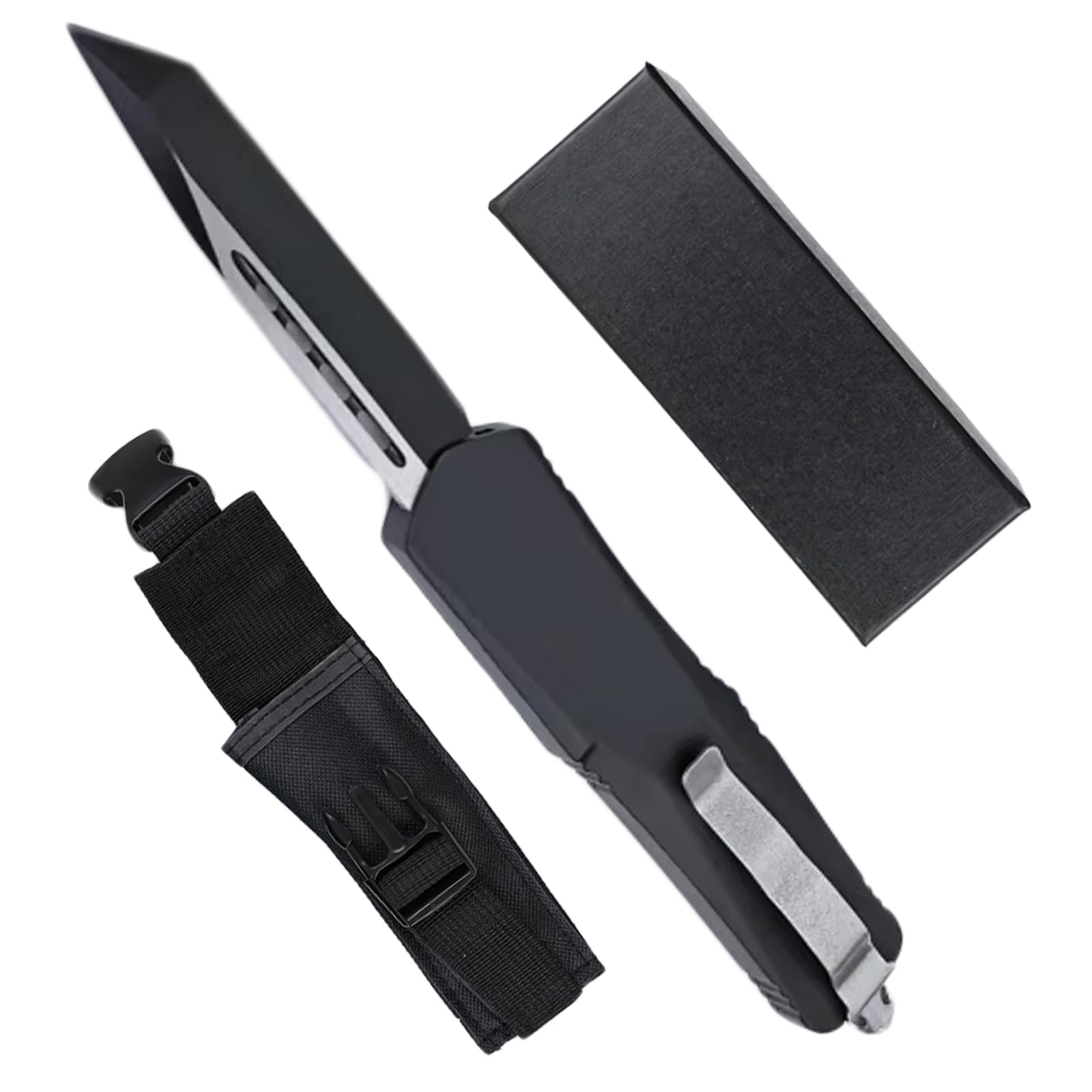 Outdoor Pocket Hunting Knife, With Glass Breaker, D2 Steel, Aluminum Alloy Handle, Suitable For Camping, Hunting, Survival