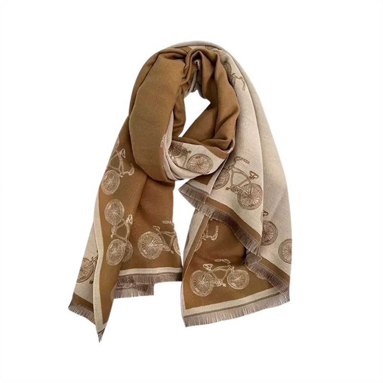 Szal Szalik Literatura i sztuka szalik w stylu retro damski ciepły jesienno-zimowy szal wygodny ciepły szalik Szalik damski (Color : B, Size : 195 * 68cm)
