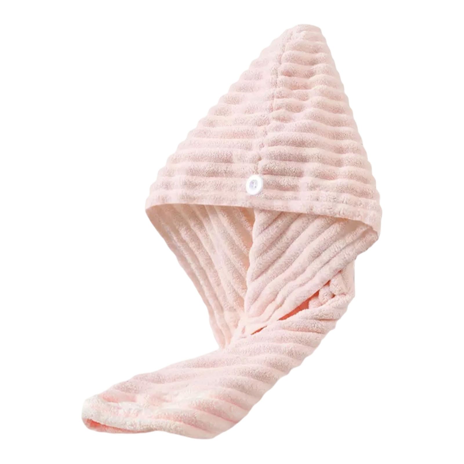 bayicie Fast Drying Hair Wrap, Super Absorbent Coral Fleece Bath Turban for Long Hair, Soft Thick Hair Drying Towel for Bathing Travel