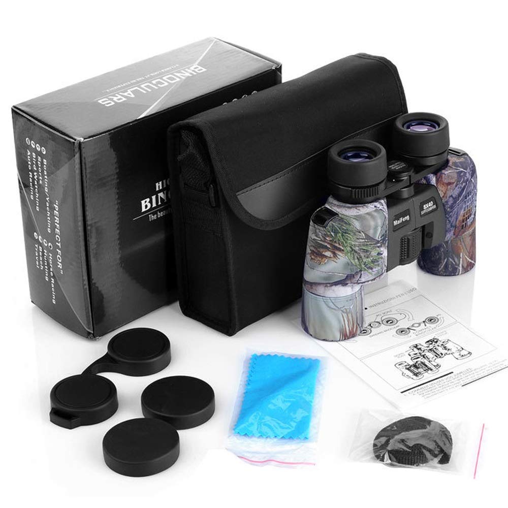 LYGXWJFC Telescopio Binocular Alta Definición HD 8 40 Camuflaje Visión Nocturna con Poca Luz Concierto para Adultos Teléfono Móvil Cámara Viajes al Aire Libre Observación de Aves Telescopio Vida