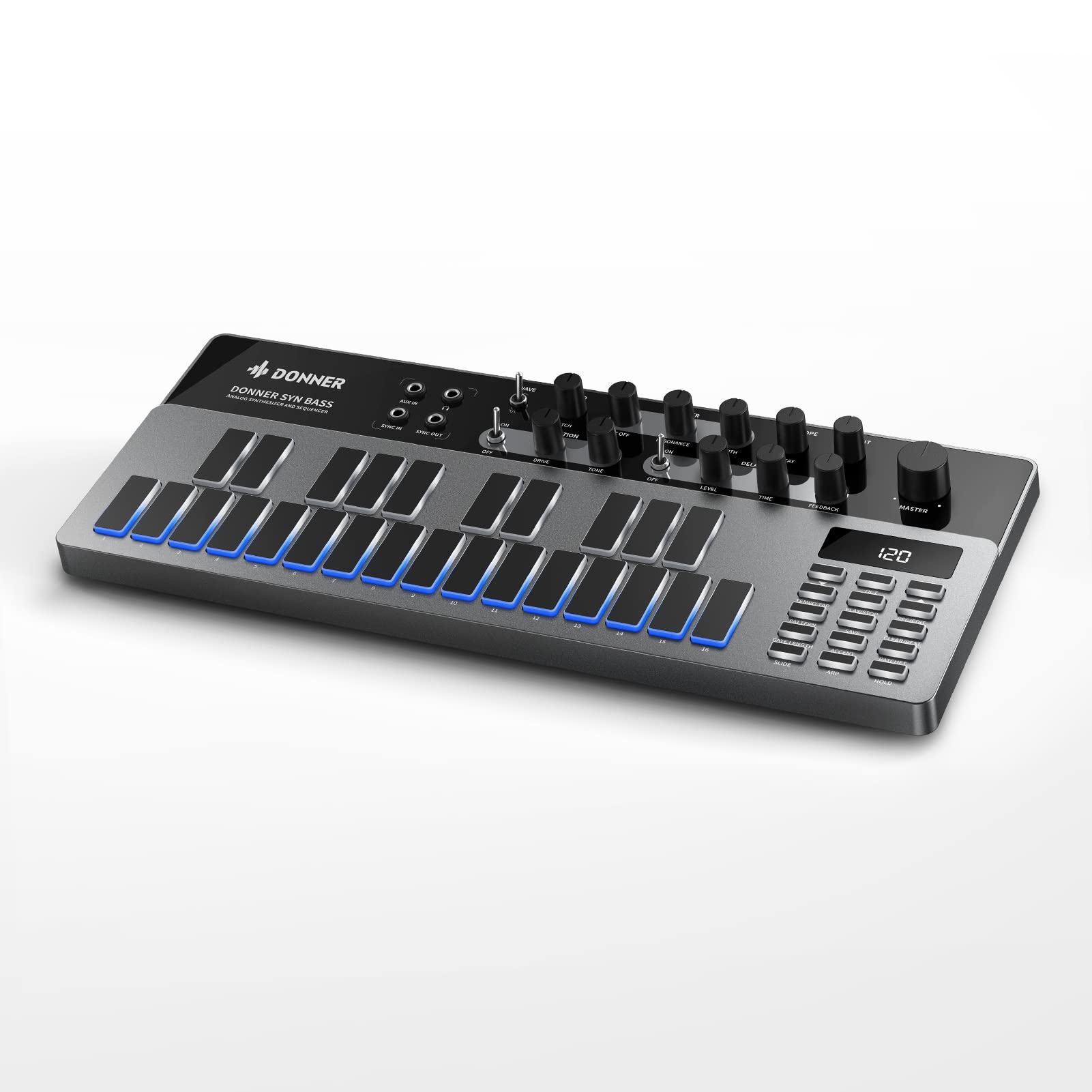 ANALOG BASS SYNTH E SEQUENCER DONNER ESSENTIAL B1