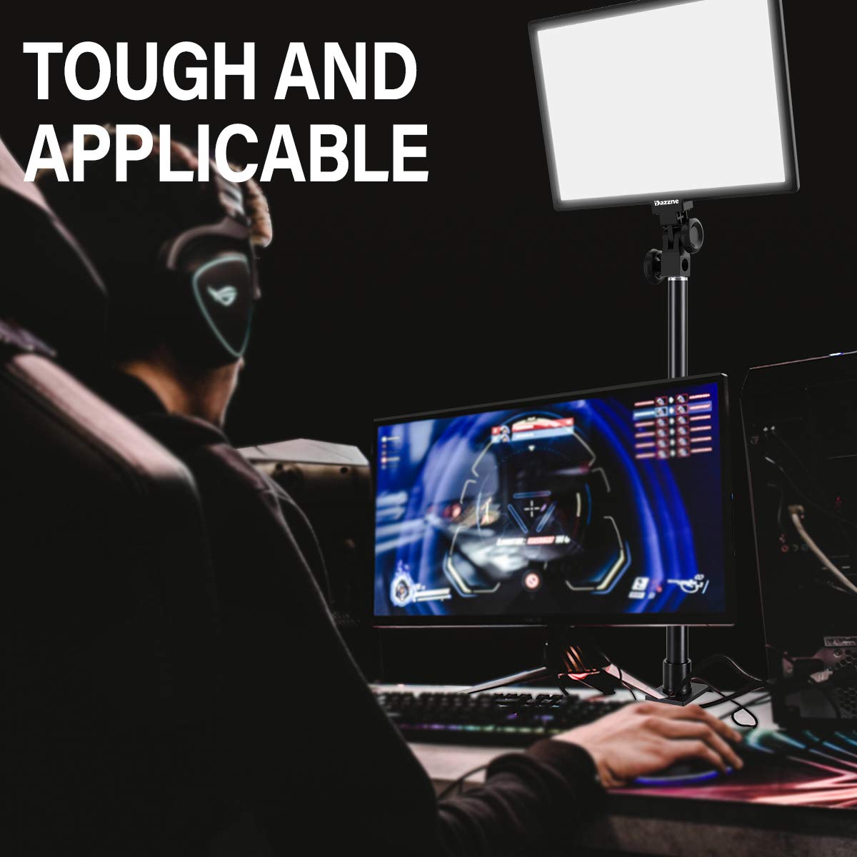 Amazon | Dazzne デスクマウント - 12.9-22インチ 卓上Cクランプ