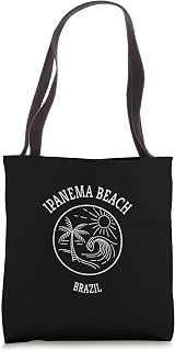 Retro Cool Ipanema Beach Brazil Fun Scenic Beach Novelty Art Tote Bag