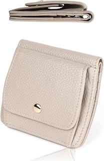 LASIEM(ラシエム) 【コンパクトでミニバッグにも入る】 ミニ財布 レディース 財布 二つ折り財布 小さい 薄い 二つ折り 2つ折り 折り畳み 薄型 本革 Lグレージュ