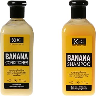 XHC Hair Care Banana Shampoo and Conditioner Combo, 400ml