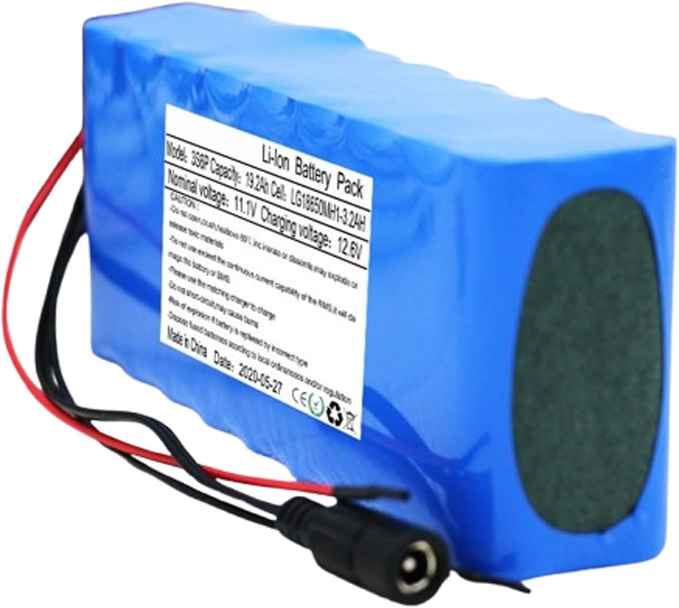 12V 7.2Ah Lithium Hoverboard Replacement Battery 3S6P Electric Bike High Capacity Endurance Battery Portable Waterproof PVC S