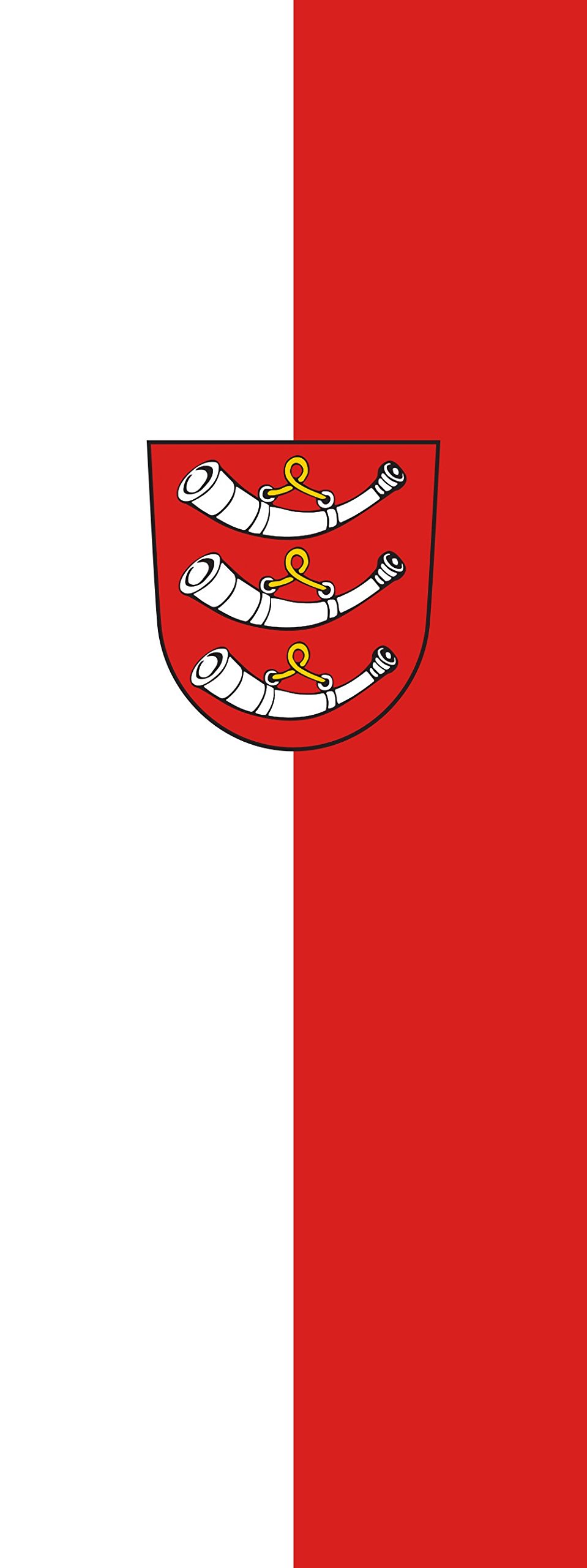 Drapeau Aitrach vertical 400x150cm grand pavillon pour mât de 6m²